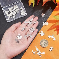 24Pcs 6 Style 201 and 304 Stainless Steel Pendants&nbsp;STAS-UN0034-07