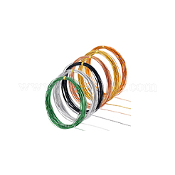 6 Roll 6 Colors 10M Flat Aluminum Wire&nbsp;FIND-BC0013-42A