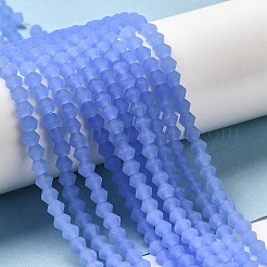 Imitation Jade Frosted Glass Bead Strands&nbsp;X1-GLAA-F029-JM4mm-B04