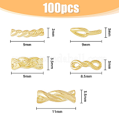 100Pcs 10 Style Alloy Cabochons&nbsp;MRMJ-HY0001-22
