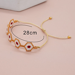 Handmade Glass Seed Bead Braided Bead Bracelets&nbsp;YX9052-1