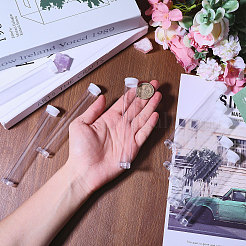 Transparent Tube Plastic Bead Containers with Lids&nbsp;CON-WH0092-81B