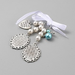 Wedding Bouquet Alloy & Glass Photo Charms&nbsp;DIY-WH20004-07B-AS