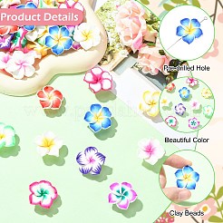 40Pcs 10 Colors Handmade Polymer Clay Beads&nbsp;CLAY-CJ0002-13
