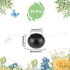 30Pcs Rack Plating 304 Stainless Steel Bead&nbsp;STAS-PH0005-32