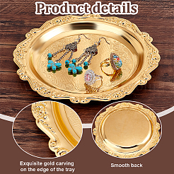 Iron Serving Trays&nbsp;DIY-WH0888-445G