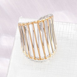 304 Stainless Steel Cuff Open Rings&nbsp;SA-H001-10GP
