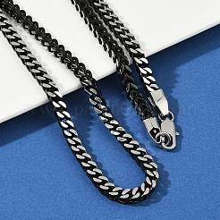 5MM 304 Stainless Steel Wheat Chain Necklaces for Women Men&nbsp;NJEW-Z093-04EB