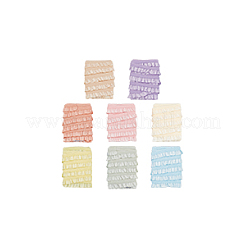 8Pcs 8 Colors 1M Polyester Ruffled Elastic Lace Trim&nbsp;OCOR-NB0001-93A