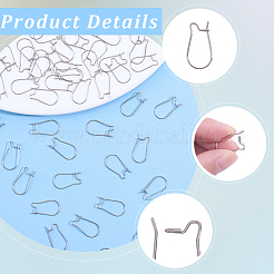 60Pcs 316 Surgical Stainless Steel Hoop Earrings Findings&nbsp;STAS-BBC0010-02