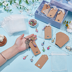 24Pcs ABS Plastic Imitation Pearl Handmade Polymer Clay & & Alloy Pendant Decorations&nbsp;HJEW-OC00344