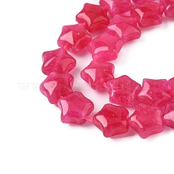 Dyed Natural Malaysia Jade Star Beads Strands&nbsp;G-Z080-A01-03