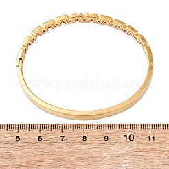 304 304 Stainless Steel Micro Pave Cubic Zirconia Hinged Bangles for Women&nbsp;BJEW-Z146-01G