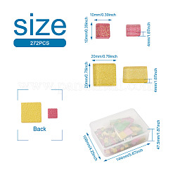 252Pcs 2 Style Glass Cabochons&nbsp;GGLA-EL0001-01D