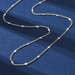 Brass Curb Chains Necklaces for Women&nbsp;NJEW-D302-09P