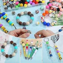 20Pcs Round Silicone Focal Beads&nbsp;SIL-SZ0003-20A