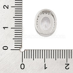 Brass Micro Pave Cubic Zirconia Slide Charms&nbsp;ZIRC-I068-11P