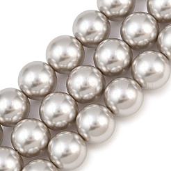 Electroplated Glass Pearl Graduated Beads Strands&nbsp;BSHE-C011-03D