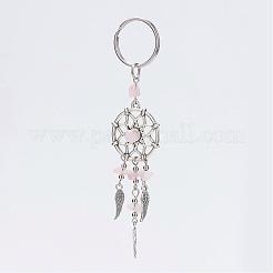 Woven Net/Web with Feather Alloy Keychain&nbsp;KEYC-JKC00125