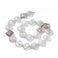 Natural Rhombus Fluorite Beads Strands&nbsp;G-L254-08