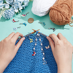 Knitting Row Counter Chains & Locking Stitch Markers Kits&nbsp;HJEW-AB00532