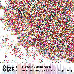 90G Glass Beads&nbsp;GLAA-GF0001-16