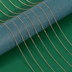 Ion Plating(IP) 304 Stainless Steel Cable Chain Necklaces&nbsp;PH-NJEW-E122-11G