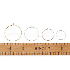 Brass Wine Glass Charm Rings&nbsp;KK-CD0001-05