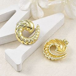 Brass Stud Earrings for Women&nbsp;EJEW-U035-02G