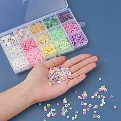 15 Style Handmade Polymer Clay Beads&nbsp;CLAY-YW0001-35