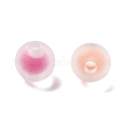 Frosted Transparent Acrylic Beads&nbsp;OACR-A032-14A