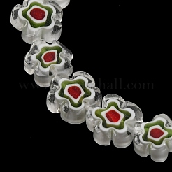 Handmade Millefiori Lampwork Beads Strands&nbsp;LAMP-G164-03N