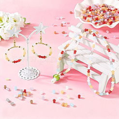 600Pcs Opaque Glass Beads&nbsp;SEED-PA0001-18