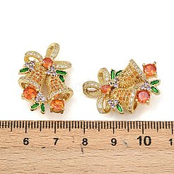 Brass Micro Pave Cubic Zirconia Pendants&nbsp;LS-KK-P341-03G