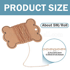 5M Brass Cable Chains&nbsp;CHC-TADJ0001-06KCG