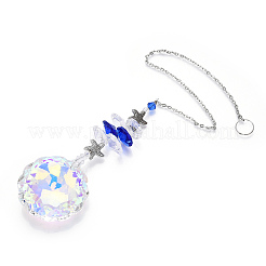 K9 Crystal Glass Big Pendant Decorations&nbsp;HJEW-PW0001-012B