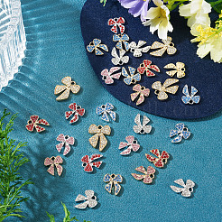 32Pcs 8 Styles Alloy Rhinestone Pendants&nbsp;ALRI-TA0001-44