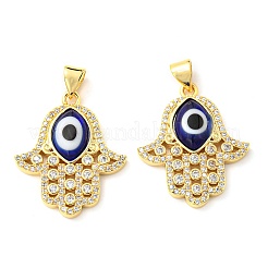 Brass Cubic Zirconia Pendants&nbsp;KK-K338-01G