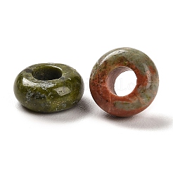 Natural Unakite European Beads&nbsp;G-R488-02M