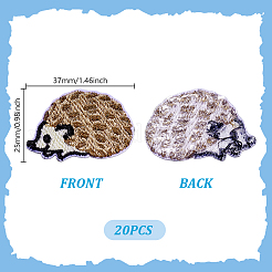 Computerized Embroidery Cloth Self Adhesive Patches&nbsp;PATC-WH0002-088