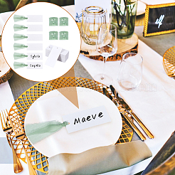 50Pcs Rectangle Blank White Paper Gift Tags&nbsp;CDIS-WH0021-059A