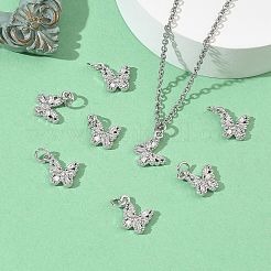 SHEGRACE Brass Pave Clear Cubic Zirconia Pendants&nbsp;XGRQ3Q974-628P-B