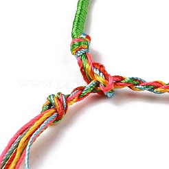 Polyester Braided String Cord Bracelet&nbsp;BJEW-I306-01B