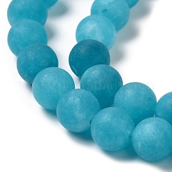 Natural Dyed White Jade Beads Strands&nbsp;G-M402-B01-02