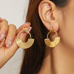 Alloy Dangle Stud Earrings&nbsp;FS-WG17D68-01