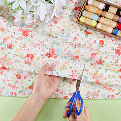 3M Flower Pattern Polyester Fabric&nbsp;DIY-FG0008-78