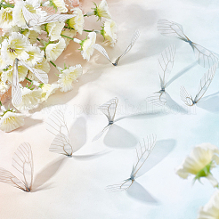 100Pcs Polyester Fabric Wings Crafts Decoration&nbsp;FIND-SC0002-04