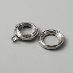 304 Stainless Steel Locket Pendants&nbsp;STAS-WH0027-49A