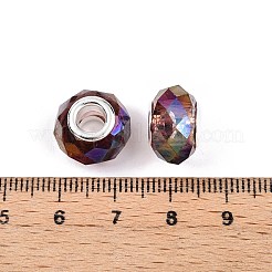 Transparent Glass European Beads&nbsp;X-GPDL-N004-D14mm-A08