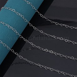 10M 304 Stainless Steel Heart Link Chains&nbsp;STAS-SZ0003-37